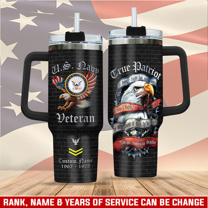US Navy, Always Remember, Never Forget – Stainless Steel Tumbler 40oz