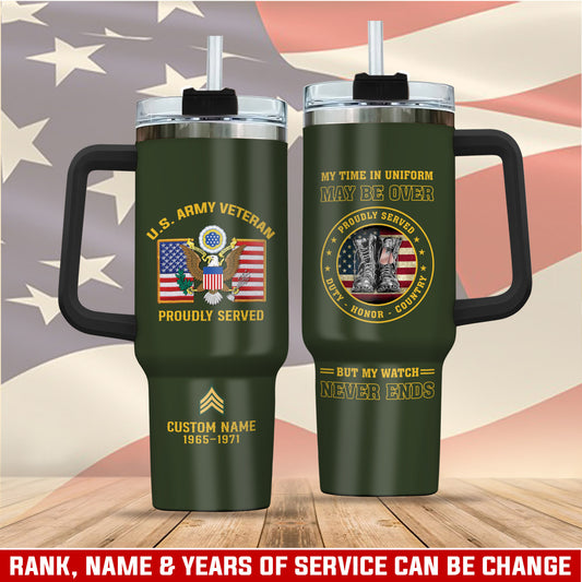 US Army, W 4 Army Chief Warrant Officer 4 – Stainless Steel Tumbler 40oz