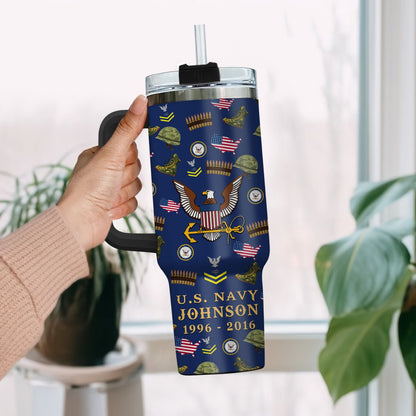 US Navy – Tumbler 40oz - Once A Soldier, Always A Soldier