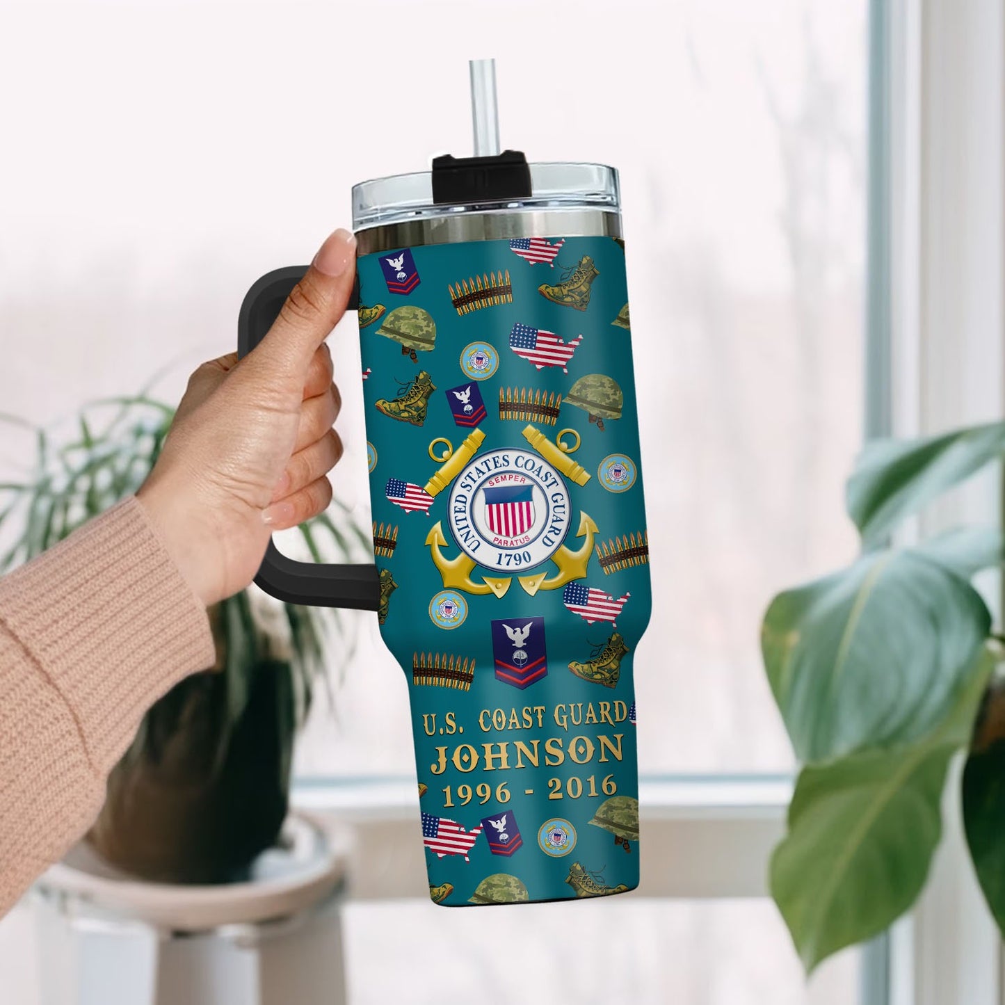 US Coast Guard – Tumbler 40oz - Once A Soldier, Always A Soldier