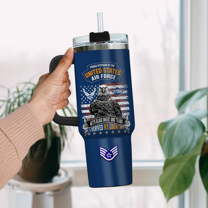 US  Air Force – Tumbler 40oz - Duty, Honor, Country