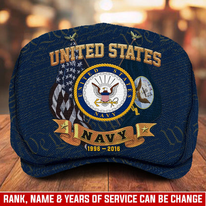 Custom U.S. Navy Jeff Cap – Duty, Honor, Country