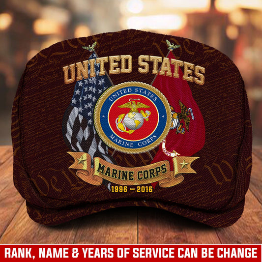 Custom U.S. Marine Corps Jeff Cap – Duty, Honor, Country