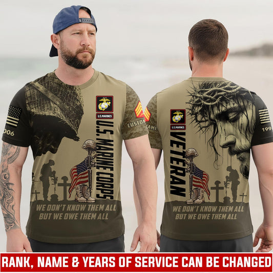 U.S Marine Corps – T-shirt – WE DON'T KNOW THEM ALL BUT WE OWE THEM ALL