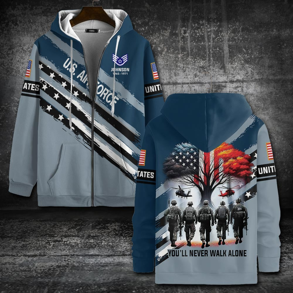U.S Air Force – T-shirt – YOU'LL NEVER WALK ALONE