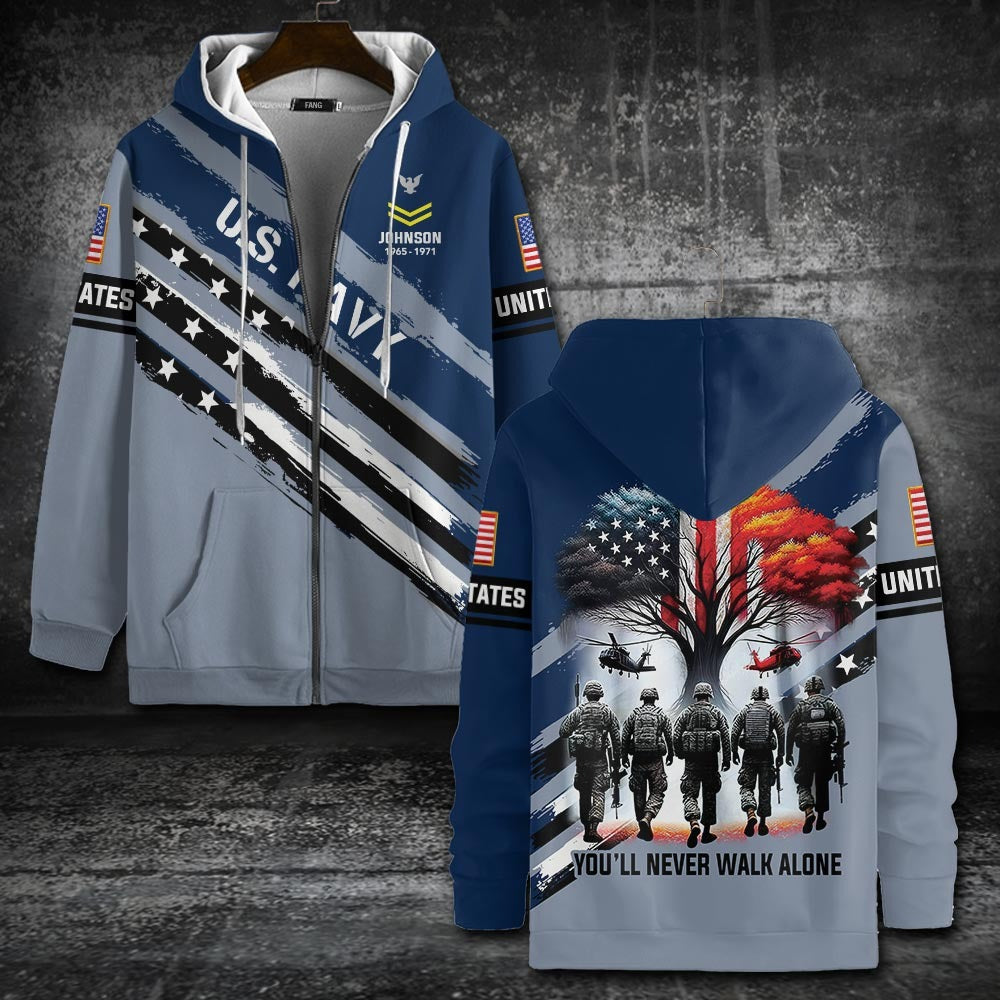 U.S Navy – T-shirt – YOU'LL NEVER WALK ALONE