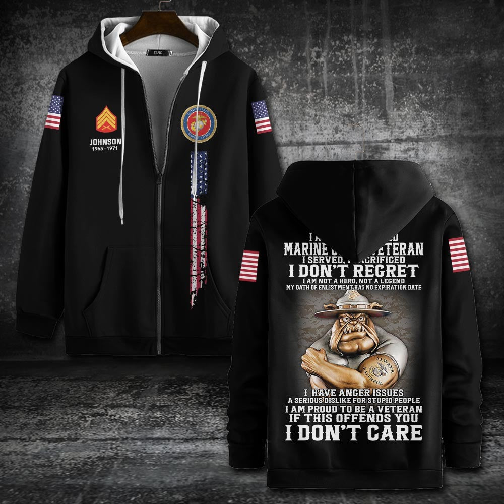 U.S Marine Corps – T-shirt – PROUD TO BE A VETERAN
