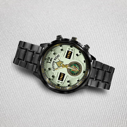 US Army – Diamond-Cut Bezel Watch – Eagle Honor Timepiece