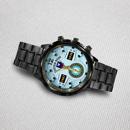 US Coast Guard – Diamond-Cut Bezel Watch – Eagle Honor Timepiece