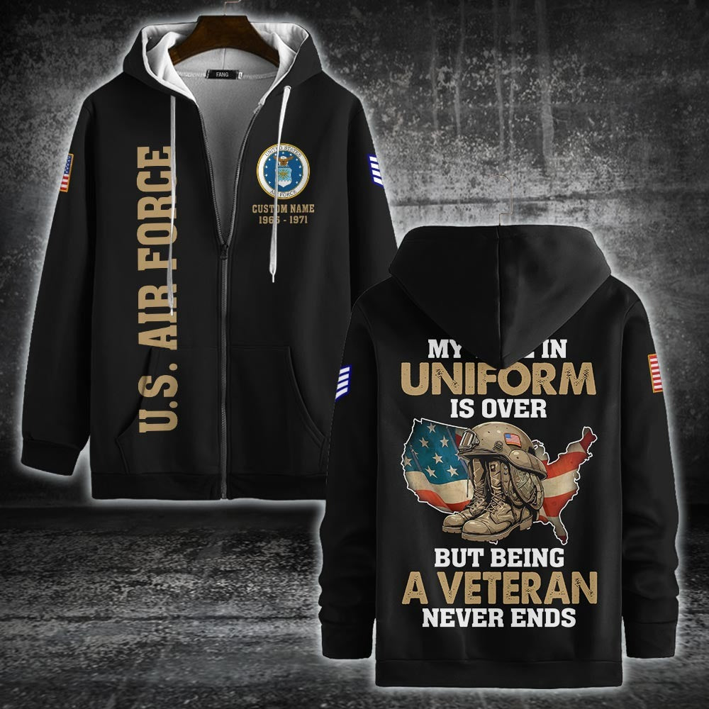 U.S Air Force – T-shirt – Veteran Never Ends