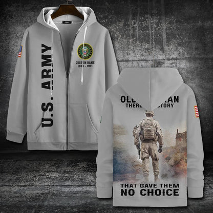 U.S Army – T-shirt –  BEHIND EVERY OLD VETERAN THERE IS A STORY