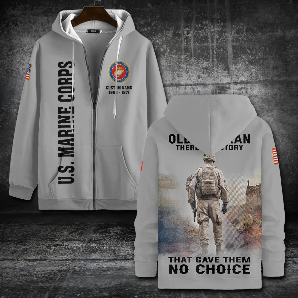 U.S Marine Corps – T-shirt – BEHIND EVERY OLD VETERAN THERE IS A STORY