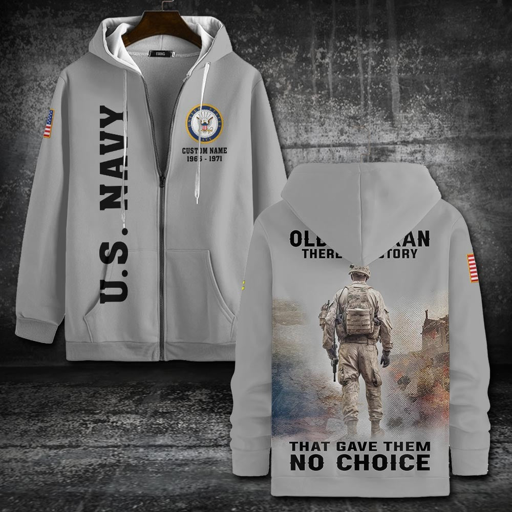 U.S Navy – T-shirt – BEHIND EVERY OLD VETERAN THERE IS A STORY