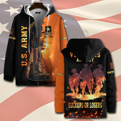 U.S Army – T-shirt – VETERANS ARE NOT SUCKERS OR LOSERS