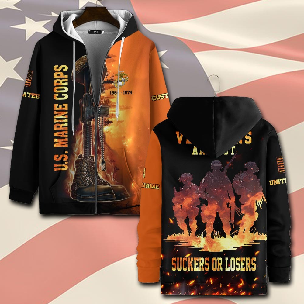 U.S Marine Corps – T-shirt – VETERANS ARE NOT SUCKERS OR LOSERS