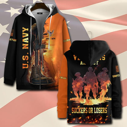 U.S Navy – T-shirt – VETERANS ARE NOT SUCKERS OR LOSERS