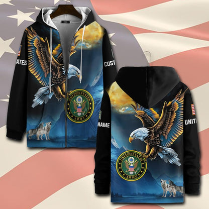 U.S Army – T-shirt –  Golden Moon Eagle