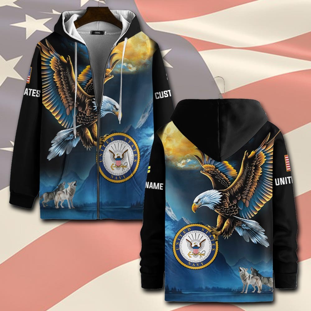 U.S Navy – T-shirt –  Golden Moon Eagle