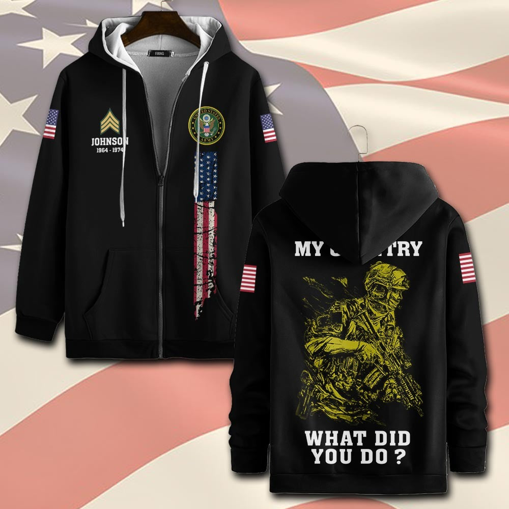 U.S Army – T-shirt –  WHAT DID YOU DO ?