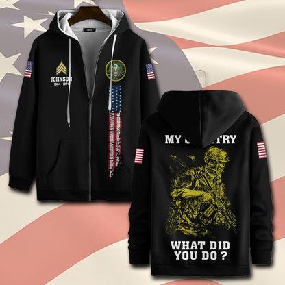 U.S Army – T-shirt –  WHAT DID YOU DO ?
