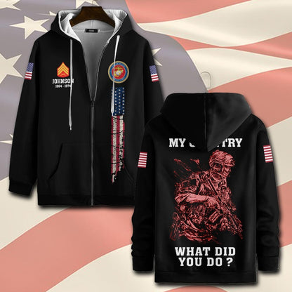 U.S Marine Corps – T-shirt – WHAT DID YOU DO ?