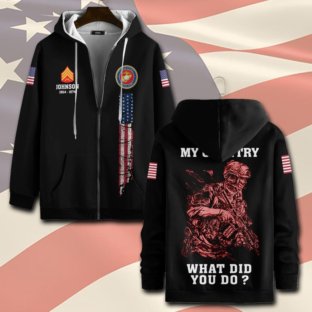 U.S Marine Corps – T-shirt – WHAT DID YOU DO ?