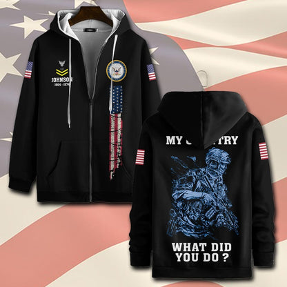 U.S Navy – T-shirt – WHAT DID YOU DO ?