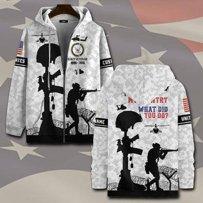 U.S Navy – T-shirt – I SERVED MY COUNTRY.WHAT DID YOU DO?