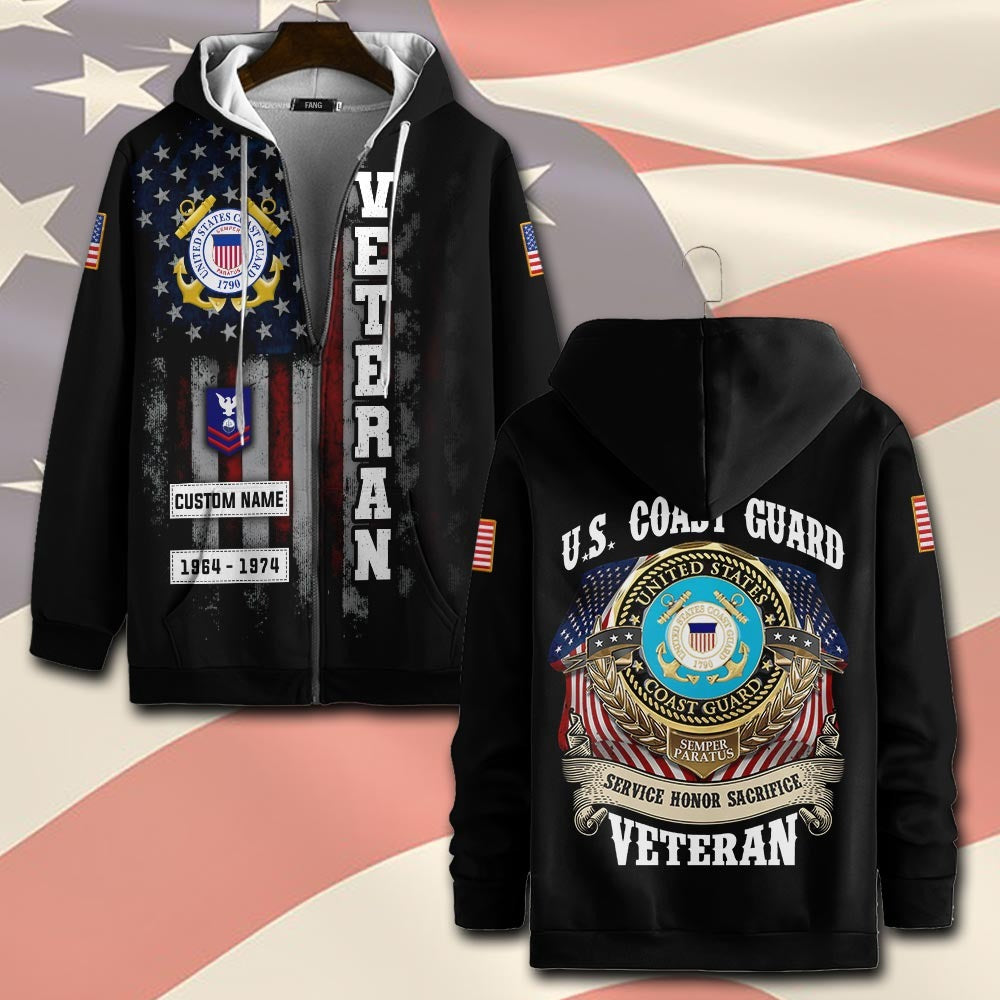 U.S Coast Guard – T-shirt – SACRIFICE HONOR SERVICE