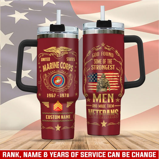 US Marine Corps – Tumbler 40oz - Freedom Over Fear