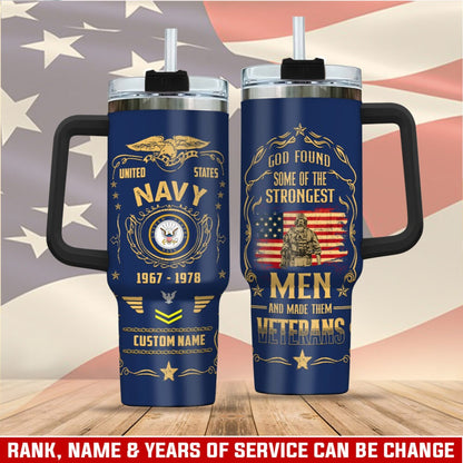 US Navy – Tumbler 40oz - Freedom Over Fear