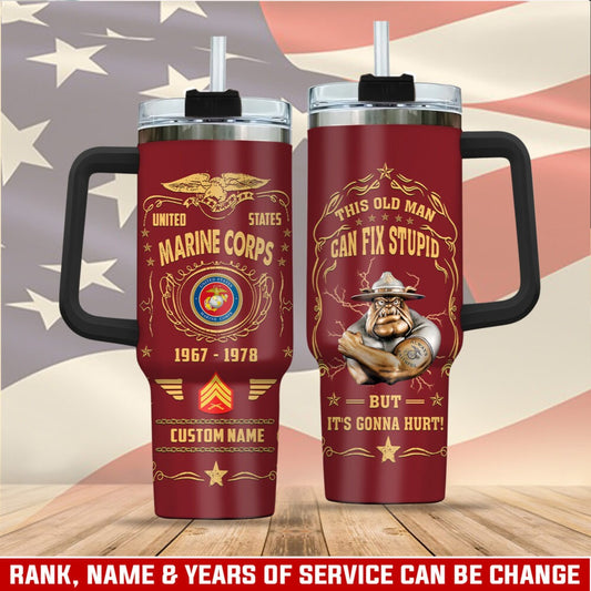 US Marine Corps – Tumbler 40oz - Life And Pride