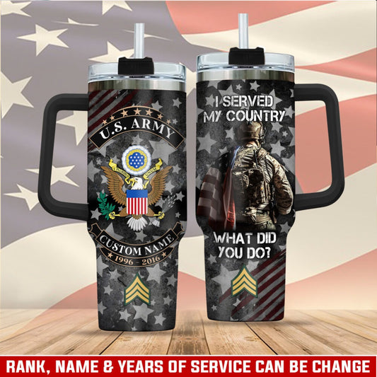 US Army – Tumbler 40oz - Land Of The Free