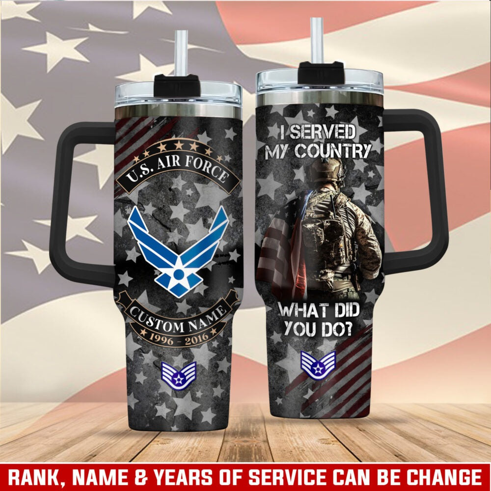 US Air Force – Tumbler 40oz - Land Of The Free