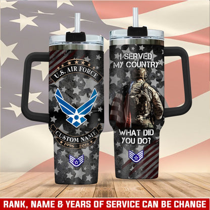 US Air Force – Tumbler 40oz - Land Of The Free