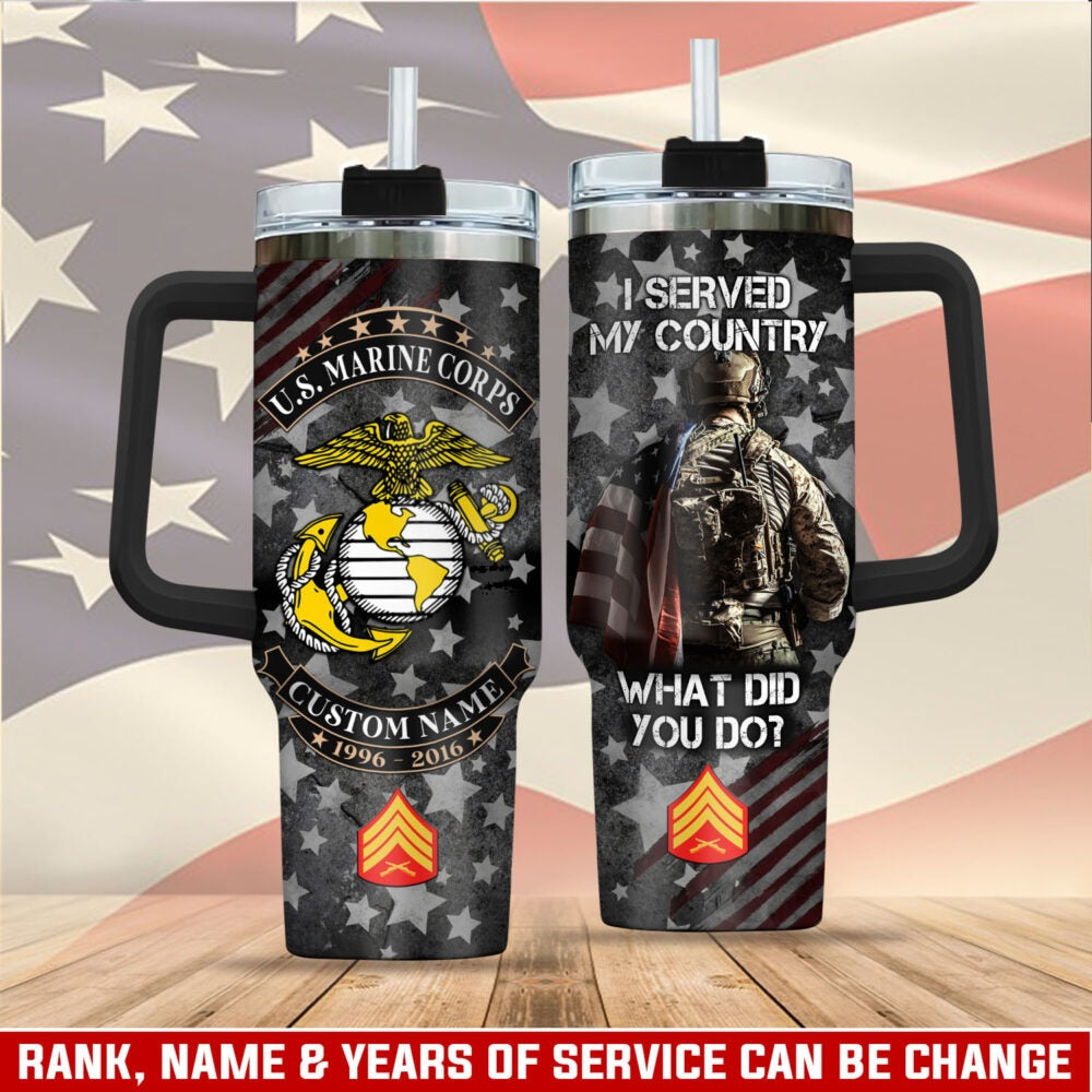 US Marine Corps – Tumbler 40oz - Land Of The Free