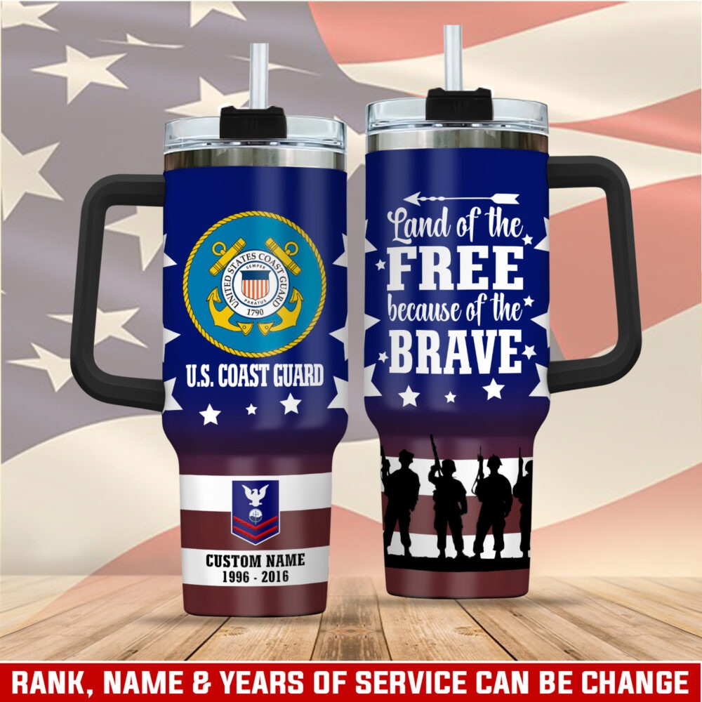 US Coast Guard – Tumbler 40oz - Service Before Self