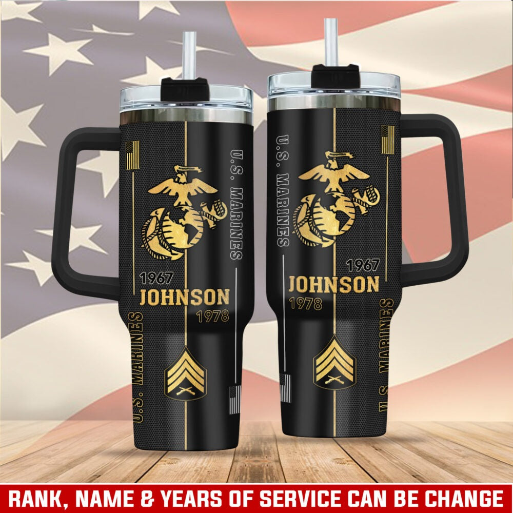 US Marine Corps – Tumbler 40oz - Classic Military Tribute