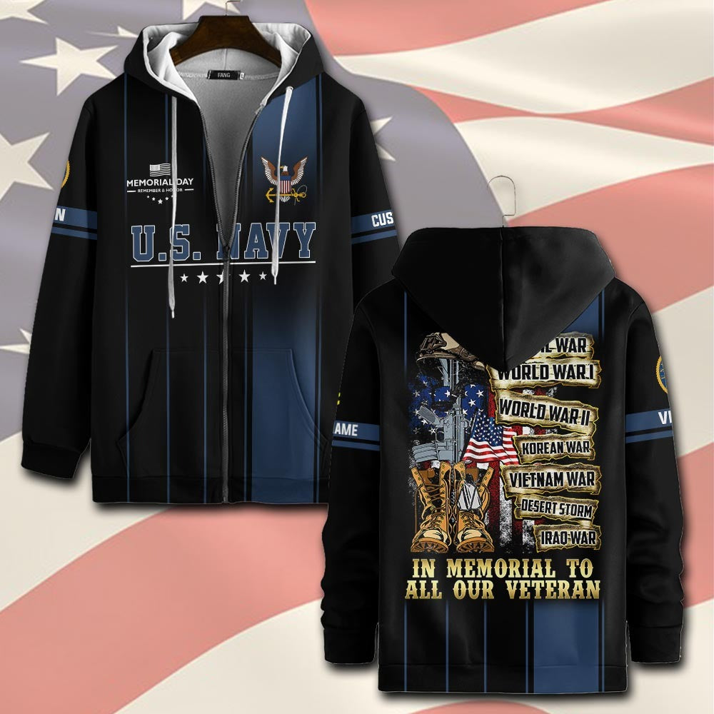U.S Navy – T-shirt –  Freedom Valor Tribute