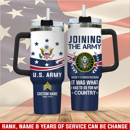 US Army – Tumbler 40oz - Heritage Wave Emblem