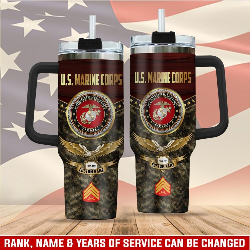 US Marine Corps - Tumbler 40oz - Military camouflage pattern