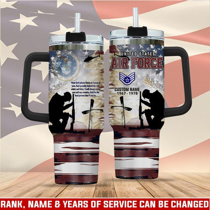 US Air Force – Tumbler 40oz - Vintage Memorial Silhouette