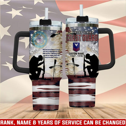 US Coast Guard – Tumbler 40oz - Vintage Memorial Silhouette