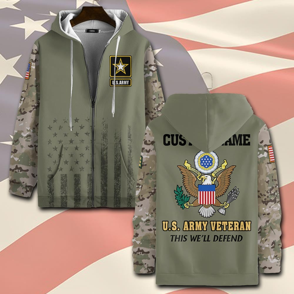 U.S Army – T-shirt – Camo Sleeve Heritage