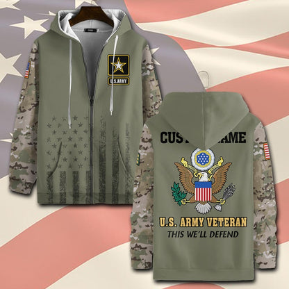 U.S Army – T-shirt – Camo Sleeve Heritage