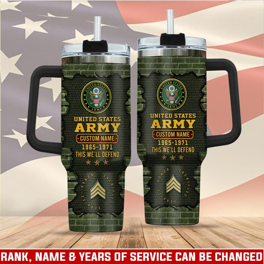 US Army – Tumbler 40oz -  Broken brick pattern