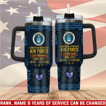 US Air Force - Tumbler 40oz - Broken brick pattern
