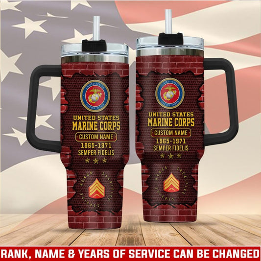 US Marine Corps - Tumbler 40oz - Broken brick pattern