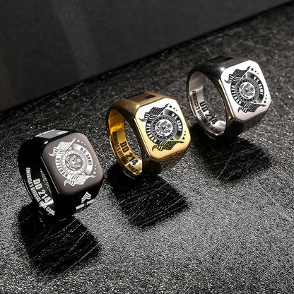 US Army – Engraved Men's Ring – Veteran Honor Signet