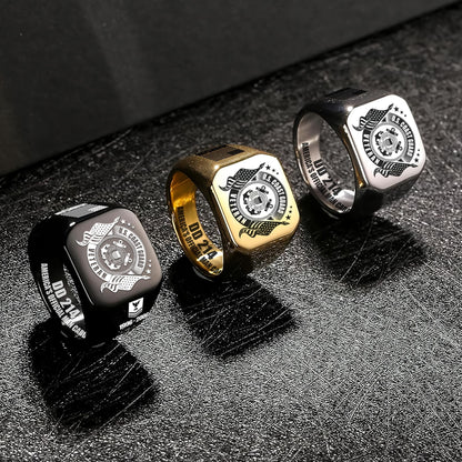US Coast Guard – Engraved Men's Ring – Veteran Honor Signet